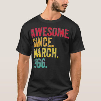 Camiseta Incrível desde março de 1966 58º Aniversário Prese