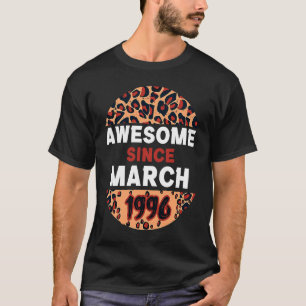 Camiseta Incrível desde março de 1996 Leopard Print March B