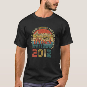 Camiseta Incrível Desde Março De 2012 Vintage 10º Aniversár