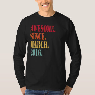 Camiseta Incrível Desde Março De 2016 Para O Nascimento De