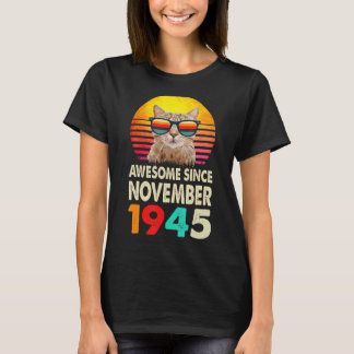 Camiseta Incrível desde novembro de 1945 77º aniversário Ca