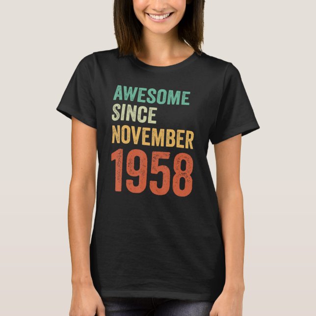 Camiseta Incrível desde novembro de 1958 65º aniversário Mu (Frente)