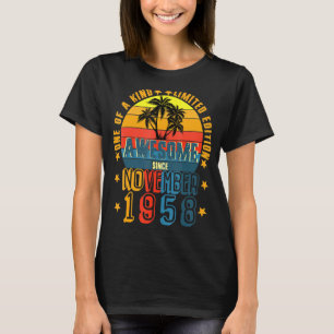 Camiseta Incrível desde novembro de 1958 Vintage 63º Aniver