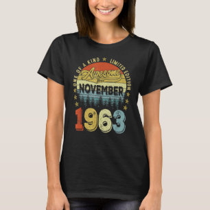 Camiseta Incrível Desde Novembro De 1963 59 Anos 59º Nascim