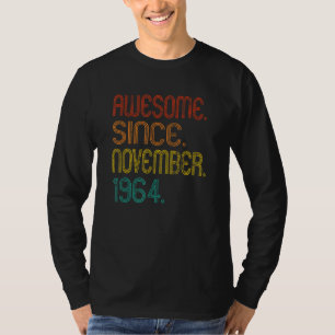 Camiseta Incrível desde novembro de 1964 58º Aniversário Id