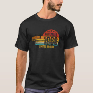 Camiseta Incrível Desde Novembro De 1966 Legenda Desde Nove
