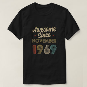 Camiseta Incrível Desde Novembro De 1969 Vintage 60º Aniver