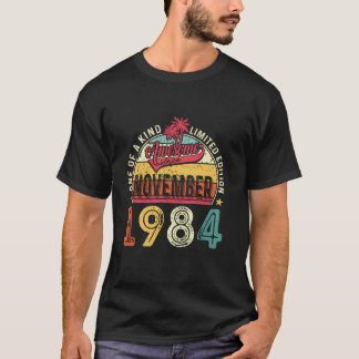 Camiseta Incrível Desde novembro de 1984 aniversário de 40