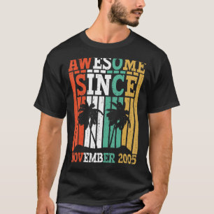 Camiseta Incrível Desde Novembro De 2005, Aniversário Da Re