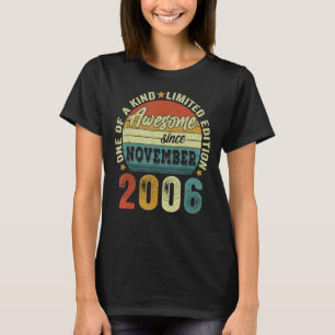 Camiseta Incrível Desde Novembro De 2006, 16 Anos, Menino 1