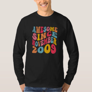 Camiseta Incrível Desde Novembro De 2009, 13 Anos De Idade,