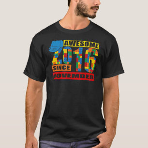 Camiseta Incrível Desde Novembro De 2016, Aniversário De 6