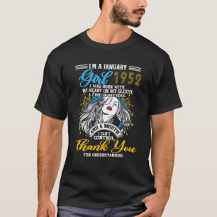 Camiseta Incrível desde o aniversário de 1952, 70, eu sou