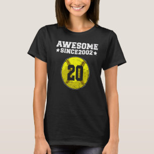 Camiseta Incrível Desde O Aniversário De 20 Softball De 200