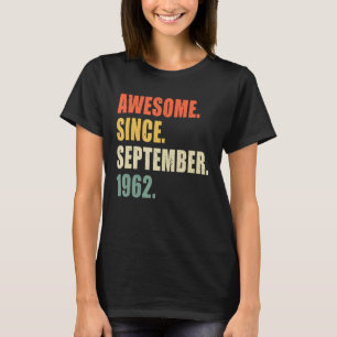 Camiseta Incrível Desde O Aniversário De 60 Anos De Setembr