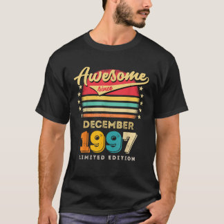 Camiseta Incrível desde o aniversário de dezembro de 1997