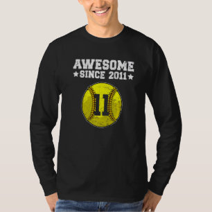 Camiseta Incrível Desde O Aniversário Do 11 Softball De 201