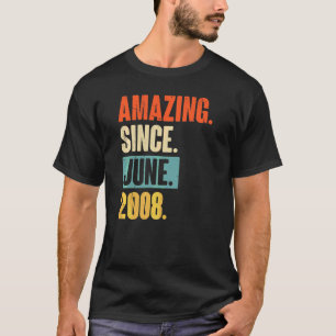Camiseta Incrível desde o aniversário do 14 de 14 anos de j