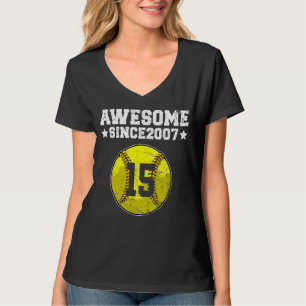 Camiseta Incrível Desde O Aniversário Do 15 Softball De 200