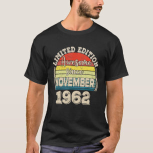 Camiseta Incrível desde o Nascer de novembro de 1962 no Pai
