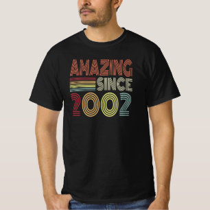 Camiseta Incrível Desde O Nascer Retroativo De 2002 No Aniv
