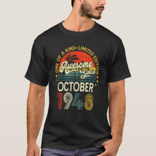 Camiseta Incrível desde outubro de 1948 74 anos 74 anos
