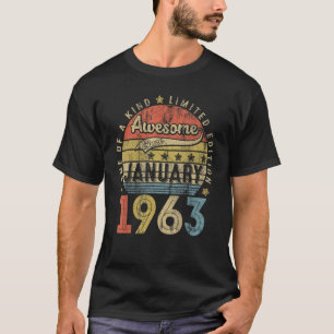 Camiseta Incrível Desde outubro de 1963 60 anos 60 anos