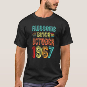 Camiseta Incrível desde outubro de 1967 Retro 55 Anos 55