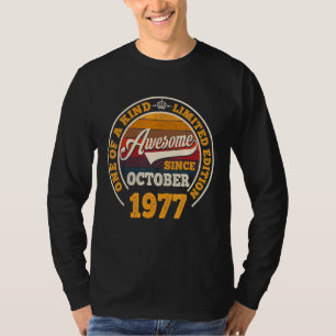 Camiseta Incrível desde outubro de 1977 45º aniversário 45