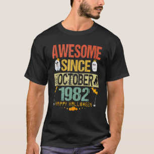 Camiseta Incrível desde outubro de 1982 aniversário de 40 a