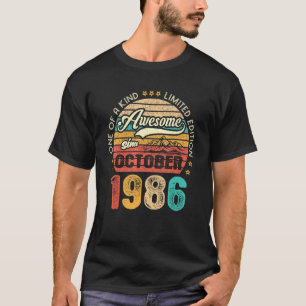 Camiseta Incrível desde outubro de 1986 36 anos 36 anos