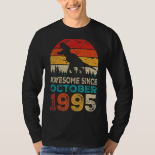 Camiseta Incrível desde outubro de 1995 27th Birthday Boy D