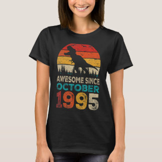 Camiseta Incrível desde outubro de 1995 27th Birthday Boy D