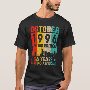 Camiseta Incrível desde outubro de 1996 26º Aniversário Vin