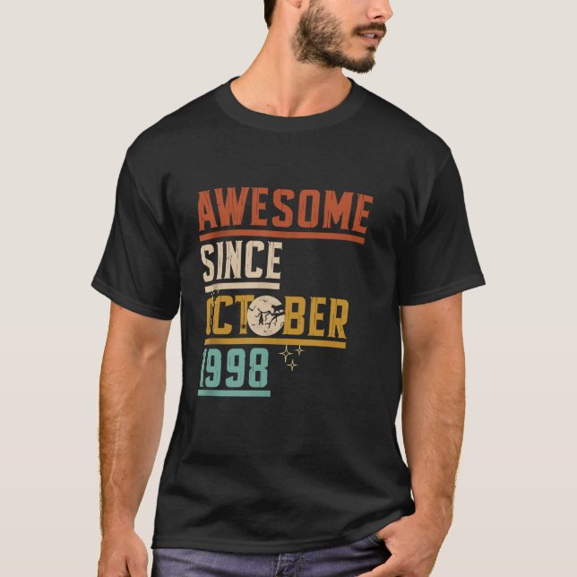Camiseta Incrível Desde Outubro De 1998, Gato De Lua, Bat S (Frente)