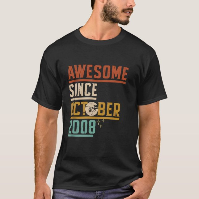 Camiseta Incrível Desde Outubro De 2008, Gato De Lua, Bat S (Frente)