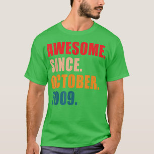 Camiseta Incrível Desde Outubro De 2009 Vintage Personalizo