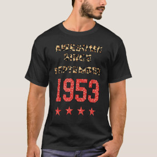 Camiseta Incrível Desde setembro de 1953 Leopard 1953 setem