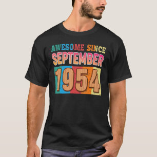 Camiseta Incrível Desde Setembro De 1954 68 Anos 68º Bir