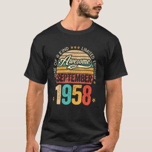 Camiseta Incrível Desde Setembro De 1958 64 Anos 64 Anos