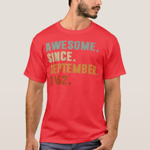 Camiseta Incrível desde setembro de 1962 60º aniversário Pr