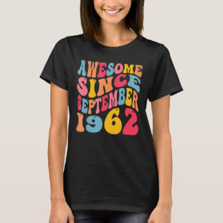 Camiseta Incrível desde setembro de 1962 60 anos retrô 60º 