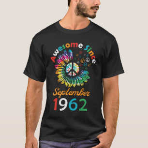 Camiseta Incrível Desde Setembro De 1962 Dizendo Aniversá
