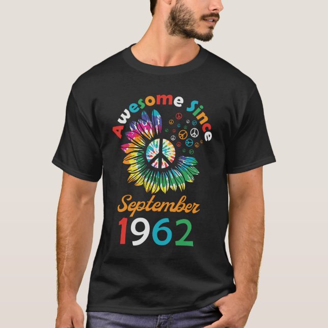 Camiseta Incrível Desde Setembro De 1962 Dizendo Aniversári (Frente)