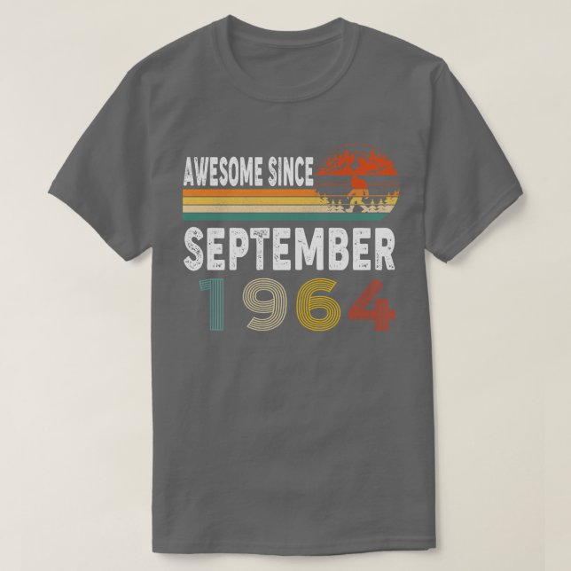 Camiseta Incrível Desde Setembro De 1964 (Frente do Design)