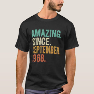 Camiseta Incrível desde setembro de 1968 54 anos 54 anos