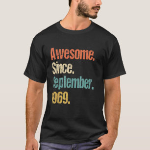 Camiseta Incrível Desde setembro de 1969, 53º Aniversário V