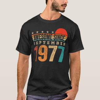 Camiseta Incrível desde setembro de 1977 45º aniversário de