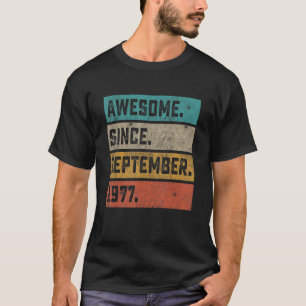 Camiseta Incrível desde setembro de 1977 Vintage 45º Aniver