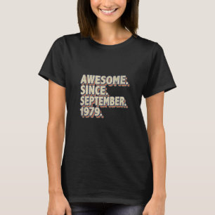 Camiseta Incrível desde setembro de 1979 Retro 43º aniversá